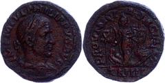 Ancient Coins Münzen der Römischen Provinzen Dakien, Sarmizegetusa, Sesterz (14,86g), 244-249, Philippus I. Arabs. Av: Büste nach rechts, darum Umschrift. Rev: sehende Dacia nach links, daneben Adler 