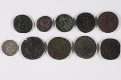 Ancient Coins Antike Münzen - Lots und Sammlungen Interessantes Lot von 10 Prägungen. Darunter u.a. ein As des Agrippa und des Trajanus, ein Sesterz des Alexander Severus, ein Antoninian des Gordianus