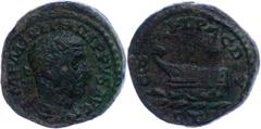 Ancient Coins Münzen der Römischen Provinzen Thrakien, Deultum, Æ-As (7,62g), 244-249, Philippus I. Arabs. Av: Büste nach rechts, darum Umschrift. Rev: Prora nach links, darunter Wellen, darum Umschri