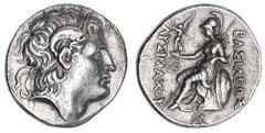 Greek Silver & Bronze Coins Thrace, Kingdom of, Lysimachos, (323-281 B.C.), silver tetradrachm, (17.23 g), Pella mint, issued 286-281 B.C., obv. head of deified Alexander to right, with diadem and hor