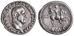 Roman Silver & Bronze Coins - Imperial Galba, (July 68 - January 69 A.D.), silver denarius, Rome Mint, (3.23 g), issued July - August 68, obv. head of Galba laureate to right around IMP SER GALBA CAES