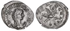 Roman Silver & Bronze Coins - Imperial Mariniana, wife of Valerian I, (c.253-260 A.D.), base silver antoninianus, Rome Mint, (3.08 g), obv. Diademed and veiled bust, draped to right of Mariniana, all 