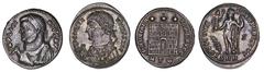 Roman Silver & Bronze Coins - Imperial Licinius I, (A.D. 308-324), AE follis, issued 316-317, Heraclea Mint, (3.12 g), obv. laureate draped bust to left of Licinius, globe and sceptre in one hand, aro