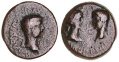 Roman Provincial Crete, Cnossos, Nero, (A.D.54-68), issue of Volumnius Lupinus, IIviri of A.D.55-60, AE 26, (11.71 g), obv. bare head of Nero to right with sceptre, around [NERO CLAV CAE]S AVG IMP LVP