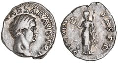 Roman Silver & Bronze Coins - Imperial Otho, (Jan 15 - Mar 9, 69 A.D.), silver denarius, Rome Mint, (3.33 g), obv. bare head of Otho to right around [IMP M OTHO] CAESAR AVG TR P, rev. SECV RI TAS P R,