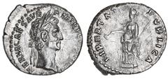 Roman Silver & Bronze Coins - Imperial Nerva, (A.D. 96-98), silver denarius, Rome Mint, issued A.D. 97, (3.30 g), obv. laureate head of Nerva to right, around [IMP] NERVA CAES AVG P M TR P COS III P P