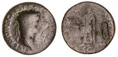 Roman Silver & Bronze Coins - Imperial Claudius, (A.D. 41-54), AE sestertius, Rome Mint, issued A.D. 42, (23.70 g), obv. laureate head of Claudius to right, around TI CLAVDIVS CAESAR AVG PM TR P IMP P