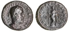 Roman Silver & Bronze Coins - Imperial Macrinus, (A.D. 217-218), AE as, Rome Mint, (12.08 g), issued A.D. 217-8, obv. bearded Macrinus laureate and cuirassed bust to right, around IMP CAES M OPEL SEV 