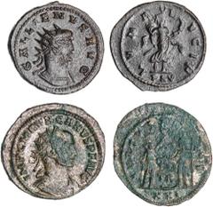 Roman Silver & Bronze Coins - Imperial Gallienus, (A.D. 253-268), billon antoninianus Antioch Mint, issued 267 A.D., (3.32 g), obv. radiate bust to right cuirassed, around GALLIENVS AVG, rev. around L