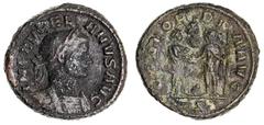 Roman Silver & Bronze Coins - Imperial Aurelian, (A.D. 270-285), AE reduced sestertius or As, Rome Mint, (7.68 g), obv. laureate, draped and cuirassed bust right, around IMP AVRELIANVS AVG, rev. Aurel