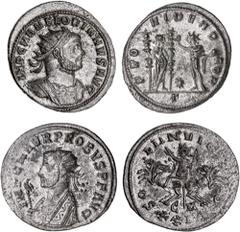 Roman Silver & Bronze Coins - Imperial Florian, (A.D. 276), billon antoninianus, Serdica Mint, (4.01 g), obv. radiate bust of Florian to right, around IMP C M AN FLORIANVS AVG, rev. around PRO VIDEN D