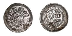 World Silver & Bronze Coins Italy, Lucca, Henry II (1004-1024) - Henry III, IV or V, (1039-1125), silver denier, (0.70 g, 0.92 g and 0.94 g), obv. H in centre +IMPERATOR around, rev. LVCA in centre EN