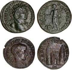 Roman Provincial Thrace, Hadrianopolis, Greek Imperial with emperor portraits, various issues all in packets described, including Caracalla, (AD 198-217), AE 28mm, (12.26 g), obv. laureate bust right,