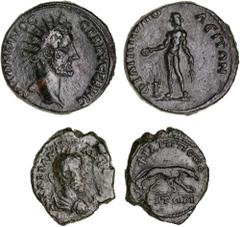 Roman Provincial Thrace, Philippopolis, various issues all in packets described, including Antoninus Pius, (AD 138-161), AE 32mm, (21.93 g), Pontius Sabinus governor, obv. laureate draped and cuirasse