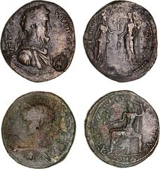 Roman Provincial Pontus, Amisus, Septimius Severus, (AD 193-211), AE 33mm (19.51 g), obv. laureate, draped and cuirassed bust right, countermarked capricorn right, rev. Athena standing right presentin