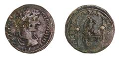 Roman Provincial Bithynia, Creteia-Flaviopolis, Antoninus Pius, (AD 138-161), AE 32mm (20.17 g), obv. bare head right, rev. Europa seated left on bull charging right, (not in references consulted, app