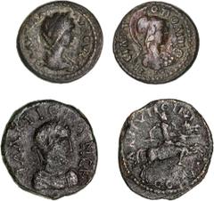 Roman Provincial Mysia, Miletopolis, Hadrian, (AD 117-138), AE 23mm (5.67 g), obv. laureate head right, rev. Miletos advancing left, looking right, raising arm and holding spear and shield; K in left 