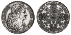 Great Britain Silver & Bronze Coins Charles II, pattern 'Petition' crown, 1663, by Thomas Simon, with two line edge inscription, a quality British Museum electrotype (cf S.3354A). Toned, good extremel