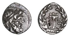 Ancient Gold Coins – Greek Silver and Bronze Coins Peloponnesos, Messenia, Messene, silver hemidrachm, (2nd century B.C., before 146 B.C. [Sear]), (2.09 g), obv. head of Zeus to right, with diadem, do