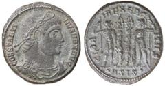 ROMAN SILVER & BRONZE COINS - IMPERIAL Constantine I, (A.D. 307-337), AE follis, issued 334-335, Siscia mint, (2.77 g), obv. laureate bust to right, cuirassed of Constantine I, around CONSTANTI NVS MA