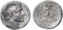 Greek Silver & Bronze Coins Syria, Kingdom of, Demetrios I, (162-155 B.C.), silver tetradrachm, (14.70 g), Antioch mint, issued period 162-150 B.C., obv. diademed head of Demetrios to right within lau