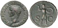 Roman Silver & Bronze Coins - Imperial Claudius, (A.D. 41-54), AE as, Rome mint type, issued 41-42, (10.51 g), obv. bare head to left, around TI CLAVDIVS CAESAR AVG P M TR P IMP, rev. Minerva to right
