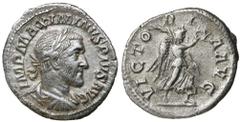 Roman Silver & Bronze Coins - Imperial Maximinus I, (235-236 A.D.), silver denarius, Rome Mint, (3.07 g), obv. laureate bust of Maximinus I to right draped and cuirassed seen slightly from behind, IMP