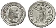 Roman Silver & Bronze Coins - Imperial Maximinus I, (235-238 A.D.), silver denarius, Rome Mint, (2.71 g), obv. laureate bust of Maximinus I to right draped and cuirassed seen slightly from behind, MAX