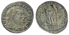 Roman Silver & Bronze Coins - Imperial Licinius I, (A.D. 308-324), AE follis, issued 315-6, Antioch mint, (3.50 g), obv. Licinius laureate draped and cuirassed bust right, around IMP LIC LICINIVS P F 