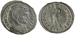 Roman Silver & Bronze Coins - Imperial Helena, first wife of Constantius I, (A.D.326), AE follis, Rome mint (2.87 g), Teveri mint, obv. diademed and draped bust to right, around FL HELENA AVGVSTA, rev
