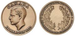 World Historical Medals - Edward VIII- Late Ian McCut GREAT BRITAIN, Edward VIII Abdication, Diamond Jubilee of Investiture, set of two, 1971, in bronze (35mm) (G.CM379b); Duke of Windsor Memorial, 19