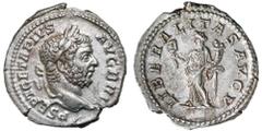 Roman Silver & Bronze Coins - Roman Imperial CARACALLA, (A.D. 198-217), silver antoninianus, issued 216, Rome mint, (5.17 g), obv. radiate bust draped and cuirassed to right of Caracalla, around ANTON