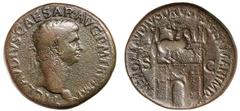 Roman Silver & Bronze - Roman Imperial CLAUDIUS, (A.D. 41-54), AE sestertius, Rome mint, issued A.D. 42, (28.36 g), obv. laureate head of Claudius to right, around TI CLAVDIVS CAESAR AVG P M TR IMP, r