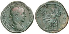 Roman Silver & Bronze - Roman Imperial SEVERUS ALEXANDER, (A.D. 222-235), AE sestertius, Rome mint, issued A.D. 228, (21.03 g), obv. laureate bust of Severus Alexander to right draped and cuirassed, a