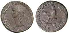 Roman Silver & Bronze - Roman Imperial NERO CLAUDIUS DRUSUS, (Claudius's father) (died 9 B.C.), posthumous issue struck by Claudius, (A.D. 41-2), AE sestertius, (29.22 g), obv. NERO CLAVDIVS DRVSVS GE
