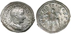 Roman Silver & Bronze - Roman Imperial GORDIAN III, (A.D. 238-244), silver denarius, Rome mint, issued 240, (2.72 g), obv. IMP GORDIANVS PIVS FEL AVG, laureate draped bust to right of Gordian III, rev