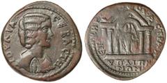 Dr C. Haymes Collection - Greek Coins LYDIA, Hypaepa, Julia Domna, (A.D. 211-217), AE 31, (17.25 g), obv. draped bust of Julia Domna to right, around IOY**L*IA CEBACTH, countermark of Artemis Anaitis 