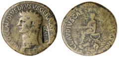 Dr C. Haymes Collection - Roman Imperial Coins NERO CLAUDIUS DRUSUS, (Claudius's father) (died 9 B.C.), posthumous issue struck by Claudius, (A.D. 41-2), AE sestertius, (22.49 g), obv. NERO CLAVDIVS D