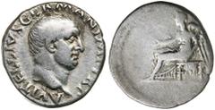 Dr C. Haymes Collection - Roman Imperial Coins VITELLIUS, (A.D. 69), silver denarius, Rome mint, issued A.D. 69, (3.24 g), obv. laureate head of Vitellius to right, around A VITELLIVS GERMANICVS IMP, 