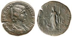 Dr C. Haymes Collection - Roman Imperial Coins MANLIA SCANTILLA (WIFE OF DIDIUS JULIANUS), (A.D. 193), sestertius, Rome mint, obv. Manlia Scantilla bust draped to right, around MANLIA SCAN TILLA AVG, 