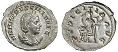 Dr C. Haymes Collection - Roman Imperial Coins HERENNIA ETRUSCILLA, (wife of Trajan Decius), (A.D. 249-251), silver antoninianus, Rome mint, issued 250, (3.44 g), obv. diademed draped bust to right on