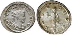 Dr C. Haymes Collection - Roman Imperial Coins CLAUDIUS II GOTHICUS, (A.D. 268-270), silver antoninianus, Antioch Mint, 5th officina, first emission, second phase, late 268-early 269, (3.46 g), obv. I