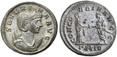 Dr C. Haymes Collection - Roman Imperial Coins SEVERINA, wife of Aurelian, (A.D. 270-275), billon antoninianus, Rome mint, (4.59 g), obv. diademed bust to right of Severina on crescent, around SEVERIN