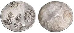 World Silver & Bronze Coins INDIA, ancient and medieval, various in a shoebox in packets briefly described, includes assorted punch-marked silver various types noted large half satamana of Archaic per