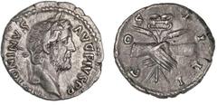 Roman Silver & Bronze - Imperial ANCIENT ROMAN DENARII INCLUDING, Nerva, (A.D. 96-98), Rome mint, issued A.D. 96, (2.42 g), obv. laureate head of Nerva to right, rev. around CONCORDIA EXERCITVVM two c