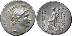 Greek Silver & Bronze Coins SYRIA, Kingdom of, Demetrios I, (162-150 B.C.), silver tetradrachm, (16.48 g), Antioch mint, issued year S.E. 159 = 154/3 B.C., obv. diademed head of Demetrios to right wit