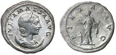 Roman Silver & Bronze Coins - Imperial JULIA MAESA, grandmother of Elagabalus, (c.A.D.218-225), silver antoninianus, Rome mint, issued 218-219, (4.98 g), obv. draped bust to right on crescent, IVLIA M