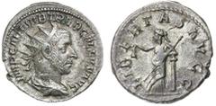 Roman Silver & Bronze Coins - Imperial TREBONIANUS GALLUS, (A.D. 251-253), silver antoninianus, Milan mint, (4.16 g), issued 252, obv. radiate draped bust to right, around IMP C C VIB TREB GALLVS AVG,
