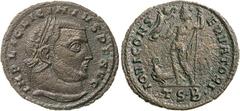 Roman Silver & Bronze Coins - Imperial LICINIUS I, (A.D. 308-324), AE follis, issued 312-3, Thessalonica Mint, (2.66 g), obv. Licinius laureate head right, around IMP LIC LICINIVS P F AVG, rev. Jupite