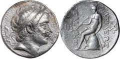 Greek Silver & Bronze Coins SYRIA, Seleucid kingdom of Seleucus III, (225/4- 222 B.C.), silver tetradrachm, (16.07 g), Seleucia on the Tigris Mint, obv. head of Antiochus III to right, with diadem and